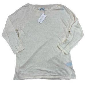 J.McLaughlin Alva Linen Crewneck Sweater. NWT. Size XS